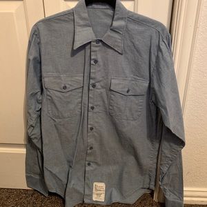 Vintage Men’s Military Surplus Button Up Shirt